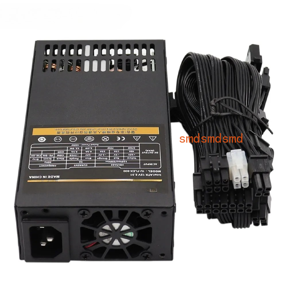 مزود طاقة معياري 600 واط صغير  - مراجعة Atx Power Supply 1U Flex 500W وسعره