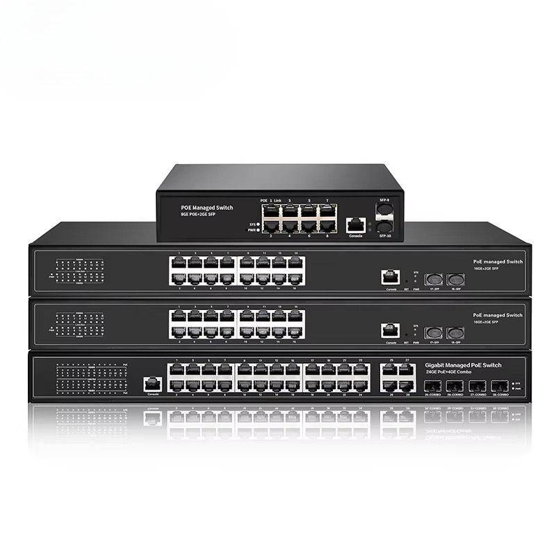 محول شبكة PoE+ بـ 8 منافذ، 16، - مراجعة Managed Gigabit Poe Switch 8 Port 802.3At وسعره