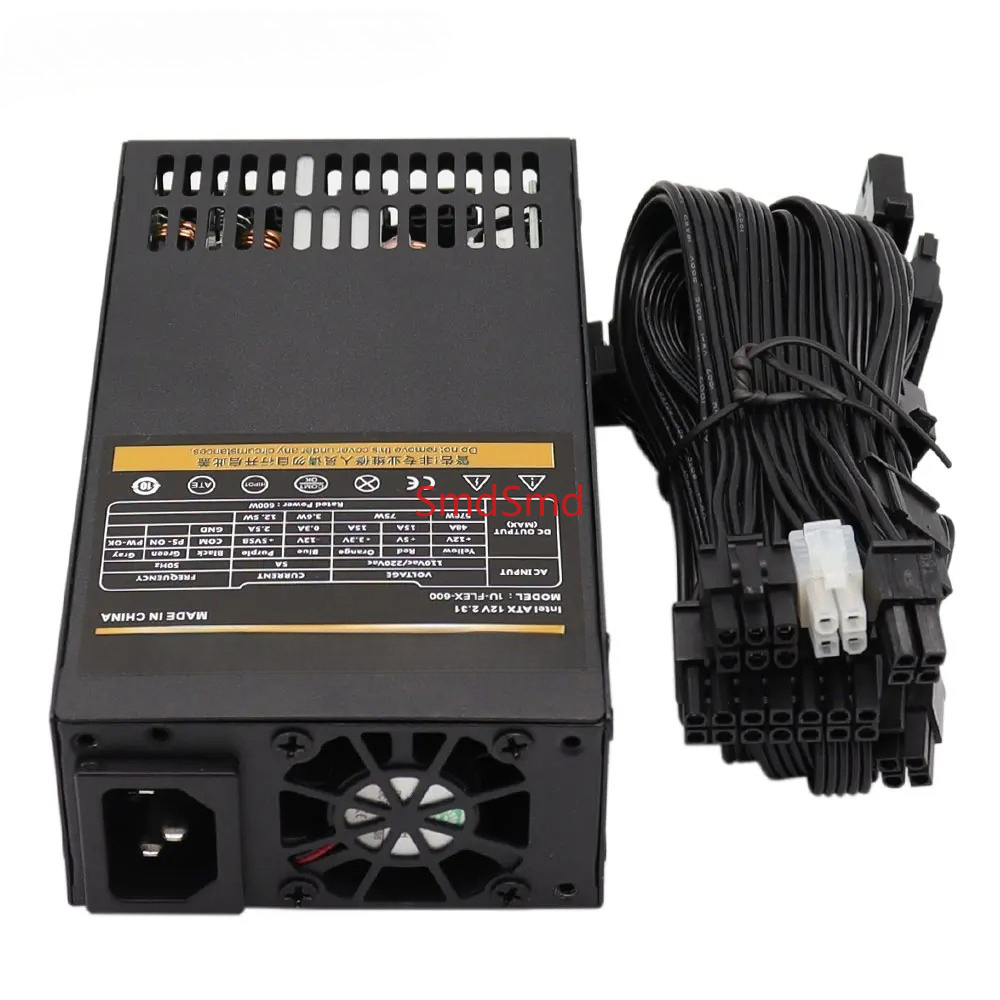 مزود طاقة معياري فلكس 600 واط  - مراجعة Atx Power Supply 1U Flex 500W وسعره